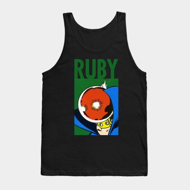 Defender Villian: Ruby Tank Top by HustlerofCultures